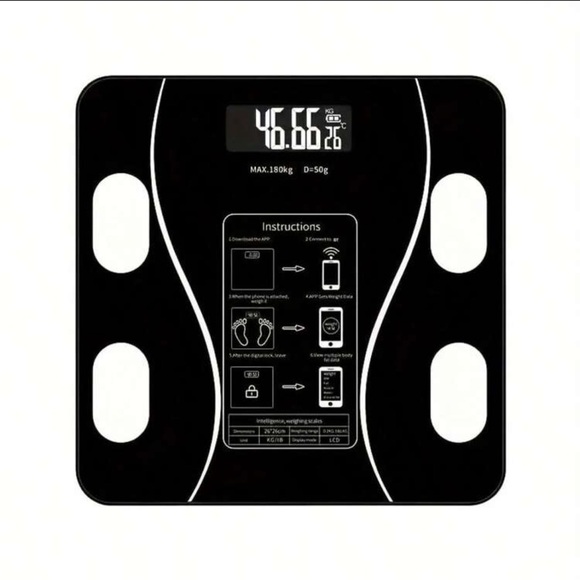 Smart digital scale with LED display and Bluetooth connectivity New in box - Picture 3 of 12